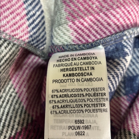 Legendary Whitetails Treasure Fleece Shacket,plaid,chest & hip pockets,snap up - Picture 10 of 12